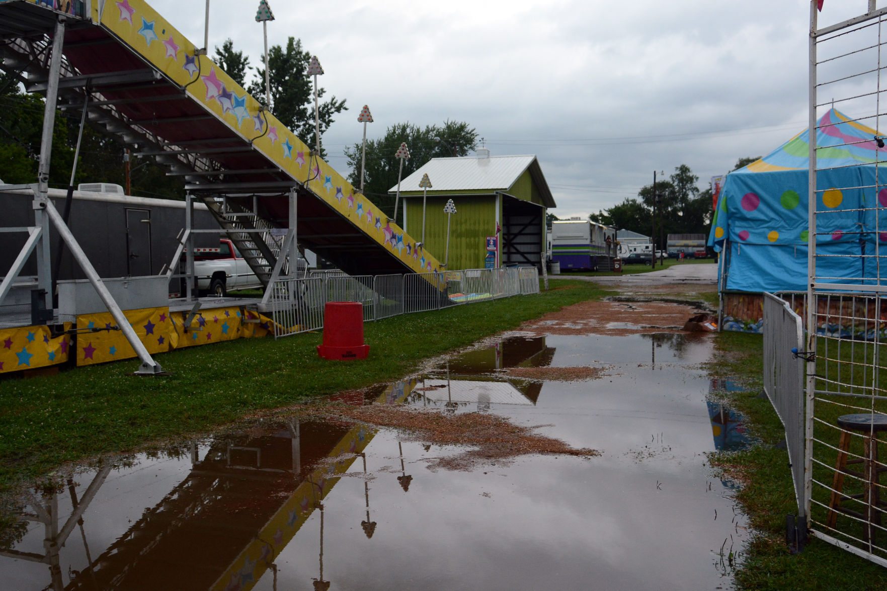 Storm damage at Sauk County Fair